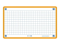 80 flashcards - 7,5 x 12,5 cm - Flash 2.0 Oxford - Petits carreaux - cadre orange