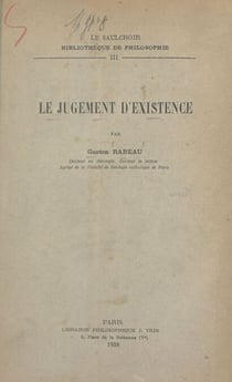 Le jugement d'existence
