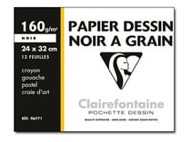 Bloc dessin à grain CLAIREFONTAINE A5 30 feuilles 180g : Chez