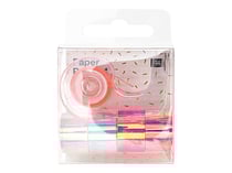 Set de 5 mini masking tape - Paper Poetry - Blanc et rose