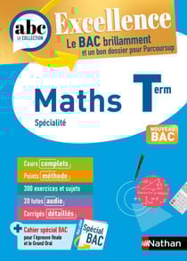 Maths Terminale - ABC Excellence - Bac 2026 - Enseignement de spécialité Tle - Cours complets, Notions-clés et vidéos, Points méthode, Exercices et corrigés détaillés - EPUB