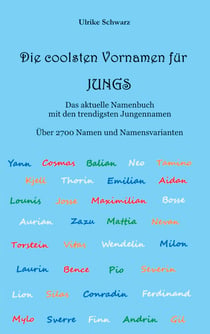 Die coolsten Vornamen für Jungs - Das aktuelle Namenbuch mit den trendigsten Jungennamen - Über 2700 internationale Namen und Namensvarianten