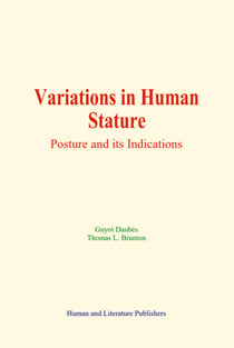 Variations in Human Stature - Posture and its Indications