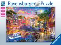 Puzzle 1000 pièces - Coucher de soleil sur Amsterdam - Ravensburger