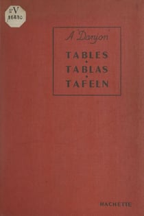 Tables des fonctions trigonométriques : valeurs naturelles à 6 décimales, de centième en centième, du degré nonagésimal - Suivies de tables de conversion, d'une table des logarithmes des nombres de 1000 à 9999, et d'un recueil de formules et de nombres...
