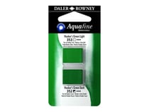 Aquarelle Daler Rowney - Aquafine - 1/2 godet - feuille verte et viridien