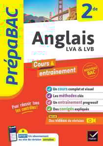 Prépabac - Anglais 2de - cours, méthodes &amp; entraînement (programme de Seconde)