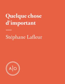 Quelque chose d’important