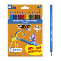 Lot de 18 crayons de couleur - BIC Kids - Evolution ECOlutions 