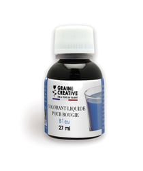 Flacon colorant liquide bleu - 27 ml