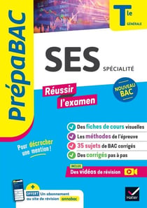 Prépabac Réussir l'examen - SES Tle générale (spécialité) - Bac 2027 - fiches de révision, sujets de bac corrigés & vidéos