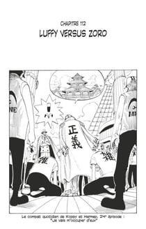 One Piece édition originale - Chapitre 112 - Luffy versus Zoro