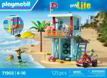 PLAYMOBIL - Poste de secours & voiturette de plage - 71903 - Les secours