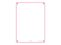 50 fiches de révision - 14,8 x 21 cm - Révision 2.0 Oxford - Uni blanc - cadre rose