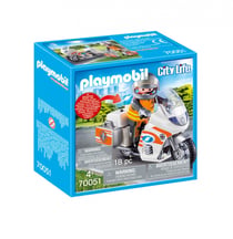 Urgentiste et moto - Playmobil Les secouristes - 70051