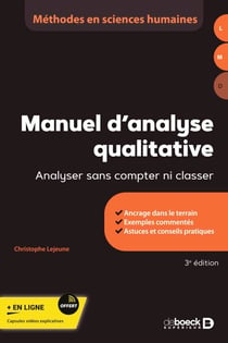 Manuel d'analyse qualitative - Analyser sans compter ni classer