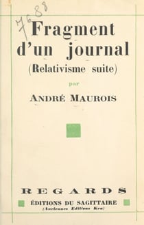 Fragment d'un journal, août-septembre 1930 - Relativisme suite