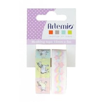 2 masking tape licorne - 15 mm x 5 m