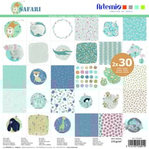 Artemio - Bloc de 60 feuilles - Safari - 30 x 30 cm