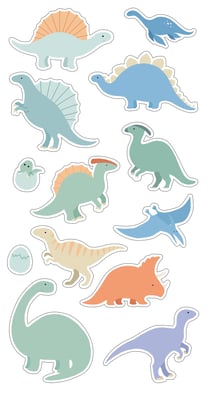 Lot de 12 stickers 3D Artemio - Dino & Co 