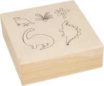 Coffret de 5 tampons Artemio - Dino & Co - Bois - 11,6 x 11,6 x 4 cm