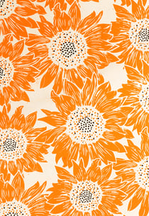 Papier népalais Artemio - Orange/foil - 12 unités