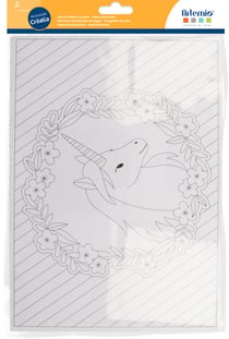 Lot de 8 sets de table en papier Artemio - Licorne