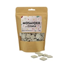 Tesselles de mosaïque Unicraft - super blanc - 20 x 20 cm - 600 g