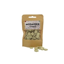 Tesselles de mosaïque Unicraft - vanille - 12 x 12 mm - 100 g