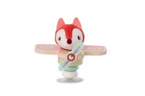 Alice - Jouet d'Activités - Ventouse - Avion qui balance dans tous les sens - Pilote s'Encastre dans l'avion - bois et tissus - multicolore - 14cm