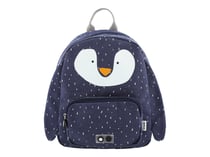 Sac à dos maternelle Trixie Baby - Bleu marine - M. Pingouin - 1 compartiment