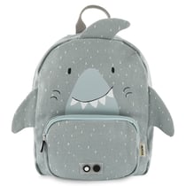 Sac à dos maternelle Trixie babye - Gris - M. Requin - 1 compartiment