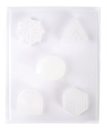 Moule à cosmétiques solides - 5 formes - 23 x 29 x 1,5 cm 