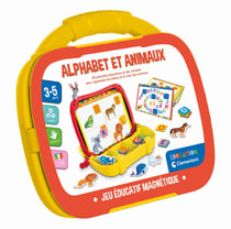 Mallette lettres & animaux magnétiques Clementoni