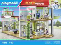 Playmobil® - Hôpital aménagé avec toit végétal - 71615 - Action Heroes