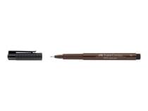 Feutre Faber-Castell - Pointe fine F 0,5 mm - sépia - Pitt Artist Pen