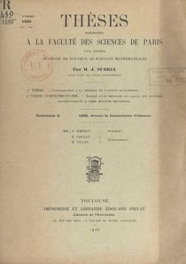 Contribution à la théorie de l'action euclidienne - Suivi de Thèse complémentaire : exposé d'une méthode de calcul des systèmes hyperstatiques à fibre moyenne rectiligne