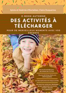 Ebook Montessori Automne - 165 pages d'activités à télécharger sur le thème de l’automne pour vos enfants de 2 à 6 ans.