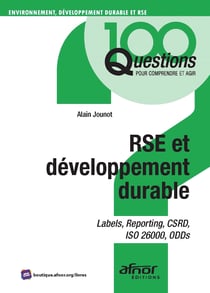 RSE et développement durable - Labels, reporting, CSRD, ISO 26000, ODDs