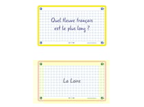 80 flashcards - 7,5 x 12,5 cm - Flash 2.0 Oxford - Petits carreaux - cadre jaune
