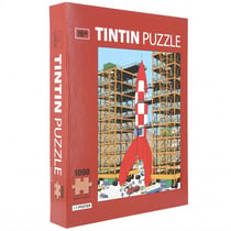 Puzzle 1000 pièces - Tintin avec poster : Prêt au Décollage