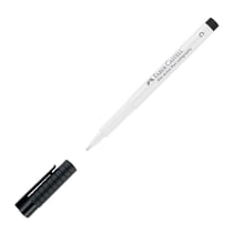 Feutre Faber-Castell - Pointe calligraphie C - blanc - Pitt Artist Pen