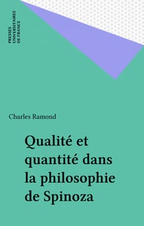 Qualité et quantité dans la philosophie de Spinoza