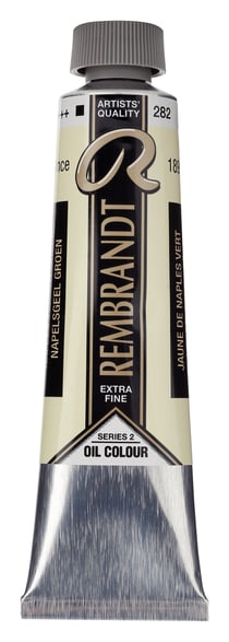 Peinture à l'huile Rembrandt en tube de 40 ml - Royal Talens - Extra-fine - Jaune de naples vert