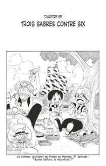 One Piece édition originale - Chapitre 85 - Trois sabres contre six