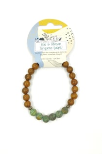 Bracelet élastique perles argent 2 tailles - Boutique Nirvana