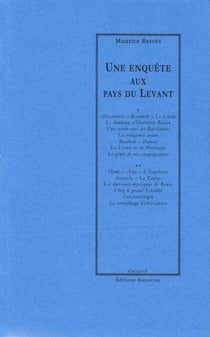 Une enquête aux pays du Levant