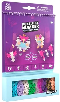 Bloc d'activités Puzzle by number : forêt enchantée - Plus Plus