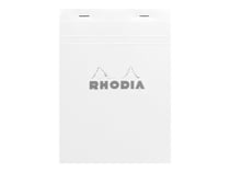 Bloc-notes - Format A5 14.8 x 21 cm - Rhodia - 160 pages lignées - Blanc