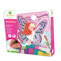 3 mosaïques Fées Stick & Fun - Sycomore